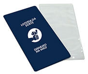 PORTA DOCUMENTOS VOLANTES DE LOTERIA AZUL - 1X0 - 100unid