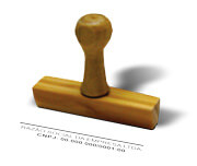 CARIMBOS MADEIRA TRADICIONAL 70X30MM - 1X0 - 1unid