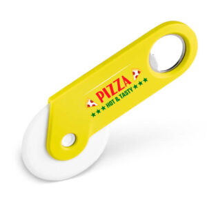 ABRIDORES DE GARRAFA CORTADOR DE PIZZA AMARELO - 4X0 - 25unid