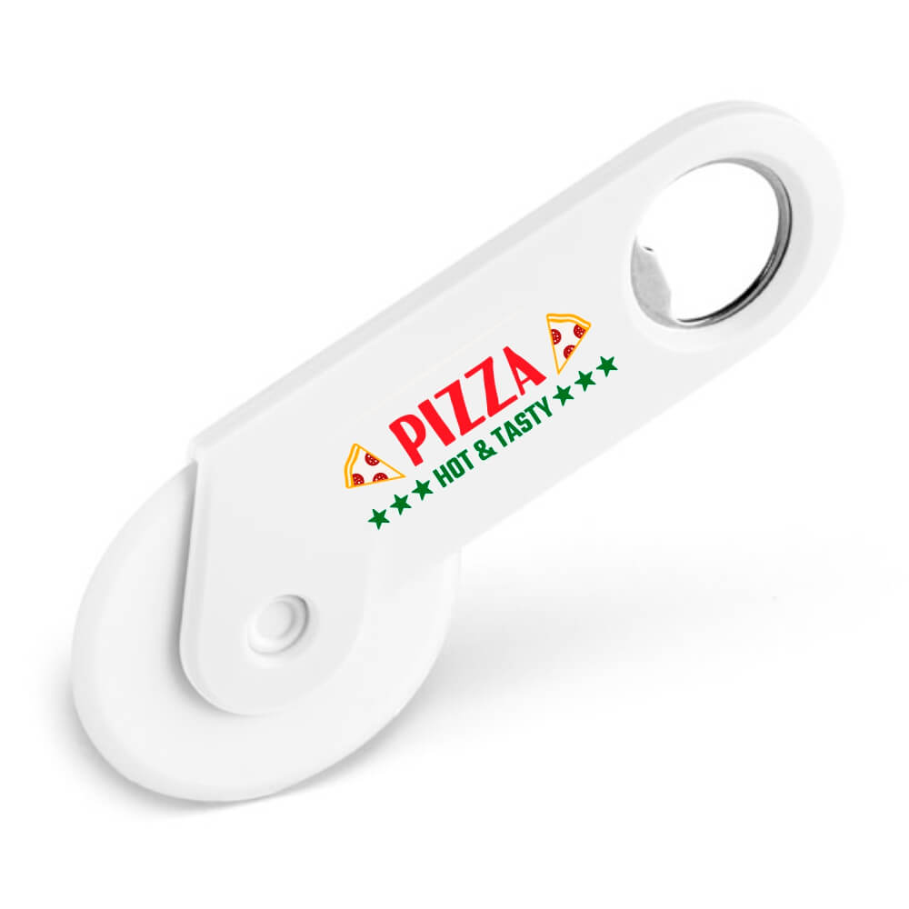 ABRIDORES DE GARRAFA CORTADOR DE PIZZA BRANCO - 4X0 - 50unid