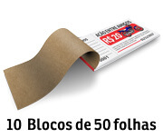 RIFA APERGAMINHADO 90G 155X75MM - 4X0 - 500unid