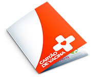 CARTÃO DE VACINA APERGAMINHADO 180G 182X102MM - 4X4 - 25unid