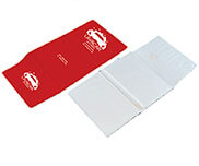 PORTA DOCUMENTOS TRIPLO VERMELHO - 1X0 - 100unid