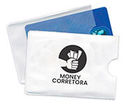 PORTA DOCUMENTOS CARTÃO MAGNÉTICO BRANCO - 1X0 - 100unid