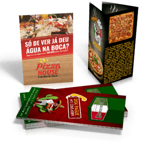 FOLDERS E FLYERS EM PEQUENAS TIRAGENS 21X29,7CM - 50 UNIDADES