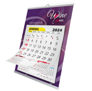 FOLHINHA COM BLOCO DE CALENDÁRIO - 25 UNIDADES